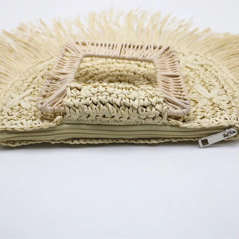 Fashion Tassel Straw Bags for Women Handbag Designer Braided Beach Bags Women's Bag Bohemia Bali Travel Woven Clutch Purse Tote
Fashion Tassel Straw Bags for Women Handbag Designer Braided Beach Bags Women's Bag Bohemia Bali Travel Woven Clutch Purse Tote