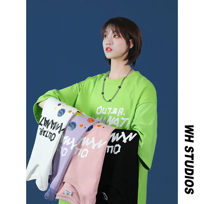 Hiphop Short Sleeve T-shirt Men Summer Simple Fashion Printed Letter Top Loose O-neck Sports Cotton Male Clothes Thin Streetwear
Hiphop Short Sleeve T-shirt Men Summer Simple Fashion Printed Letter Top Loose O-neck Sports Cotton Male Clothes Thin Streetwear