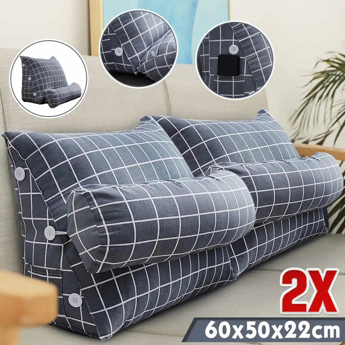 Stereo Couch Bed Triangular Backrest Pillow Waist Cushion Washable Sofa Rest Household Bedroom Bedding Single Home Back Cushion
Stereo Couch Bed Triangular Backrest Pillow Waist Cushion Washable Sofa Rest Household Bedroom Bedding Single Home Back Cushion