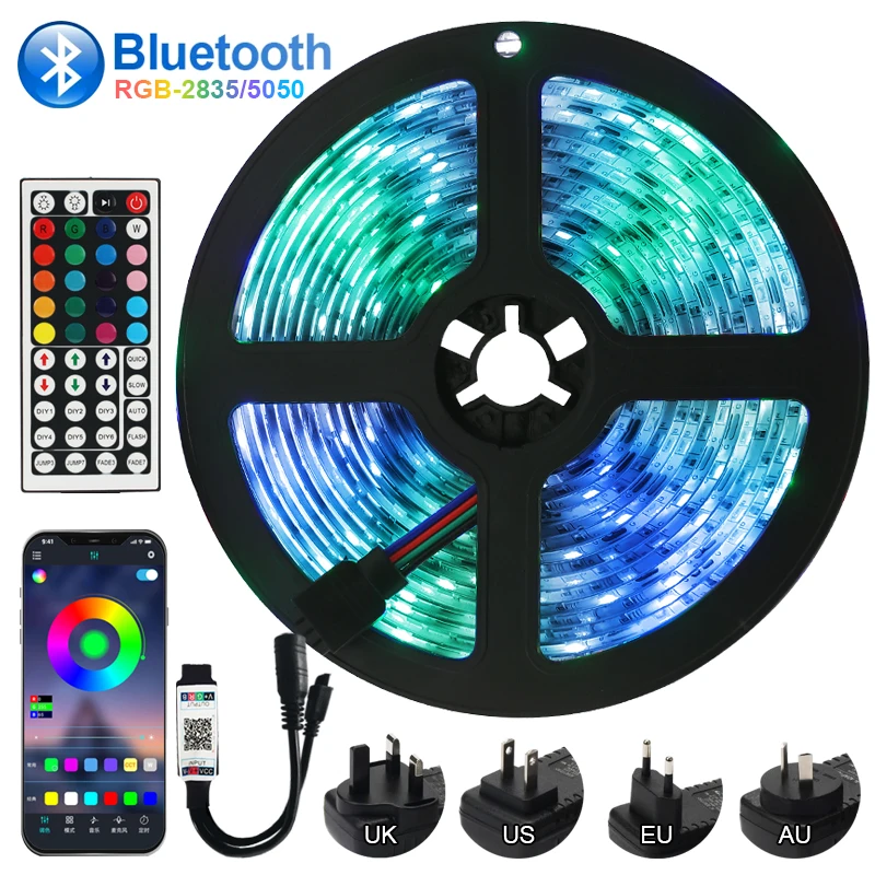LED Light RGB Bluetooth LED Strip Lights 5050 DC12V 2835SMD WifiTape Diode Bedroom Decoration luces Waterproof Flexible Ribbon
LED Light RGB Bluetooth LED Strip Lights 5050 DC12V 2835SMD WifiTape Diode Bedroom Decoration luces Waterproof Flexible Ribbon