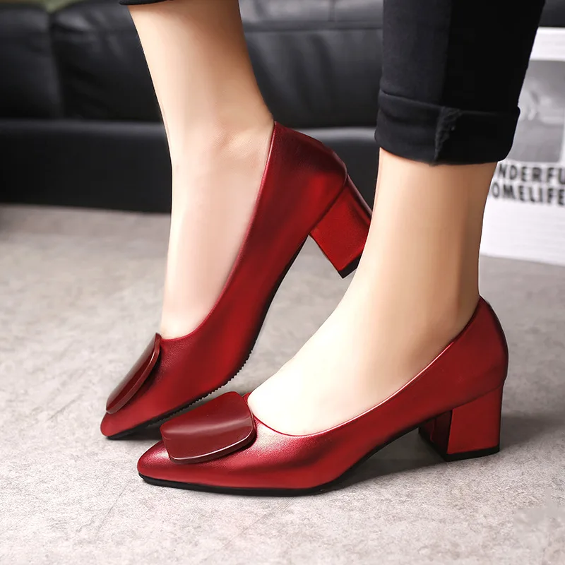 Fashion PU Leather High Heels Women Pumps Pointed Toe Work Pump Stiletto Woman Shoes Wedding Shoes Office Career Elegant Pumps
Fashion PU Leather High Heels Women Pumps Pointed Toe Work Pump Stiletto Woman Shoes Wedding Shoes Office Career Elegant Pumps