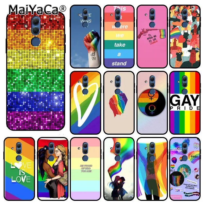Чехол для телефона MaiYaCa Gay Lesbian LGBT Rainbow Pride ART Для Huawei Mate 10 20 Lite 20X Mate20 Pro Mate9 Nova3