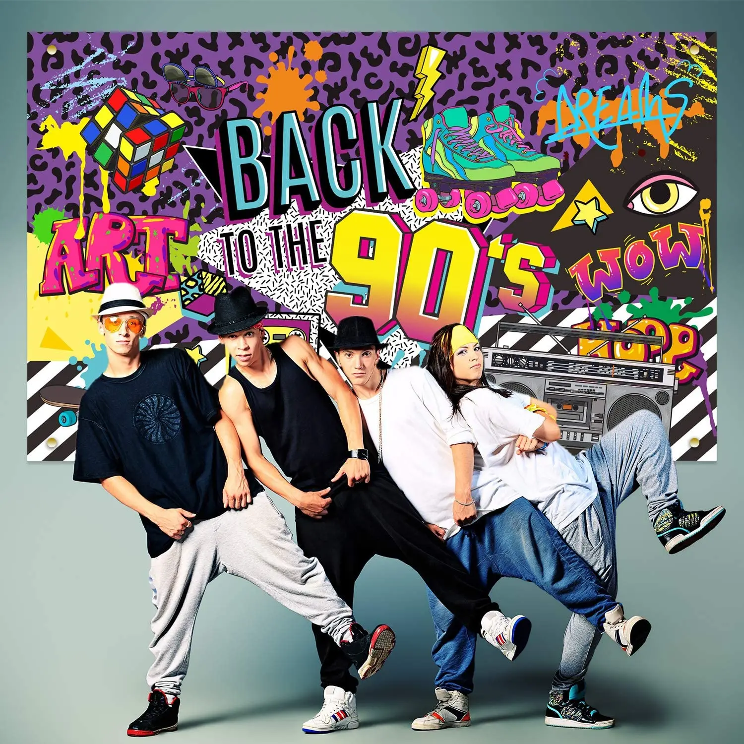 90’S Backdrop Hip Hop Graffiti Brick Wall Retro Radio Fashion Photography Background Back to The 90’S Party Banner Decorations
90’S Backdrop Hip Hop Graffiti Brick Wall Retro Radio Fashion Photography Background Back to The 90’S Party Banner Decorations