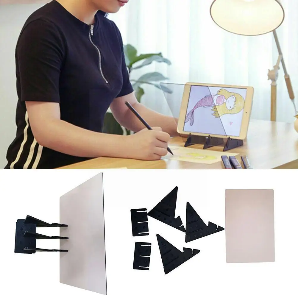 6.5/9/12 inch Kids LED Projection Drawing Copy Board Dimming Reflection Bracket Tracing Sketch Specular Board Painting Hold Z0T1
6.5/9/12 inch Kids LED Projection Drawing Copy Board Dimming Reflection Bracket Tracing Sketch Specular Board Painting Hold Z0T1