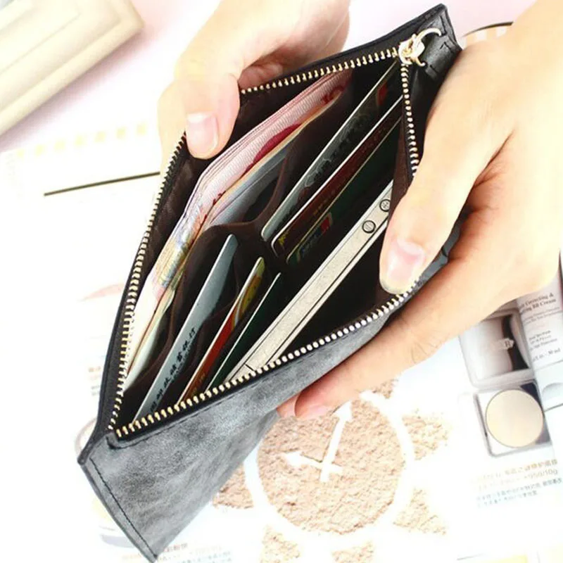 Women Purse Wallet Vintage Card Phone Storage Bag Long PU Leather Wallets Zipper Handbag
Women Purse Wallet Vintage Card Phone Storage Bag Long PU Leather Wallets Zipper Handbag