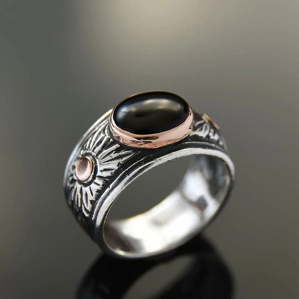Bohemian Vintage Geometry for Women Ring Inlaid with Black Stones Cocktail Stage Accessories Woman Anniversary Gift
Bohemian Vintage Geometry for Women Ring Inlaid with Black Stones Cocktail Stage Accessories Woman Anniversary Gift