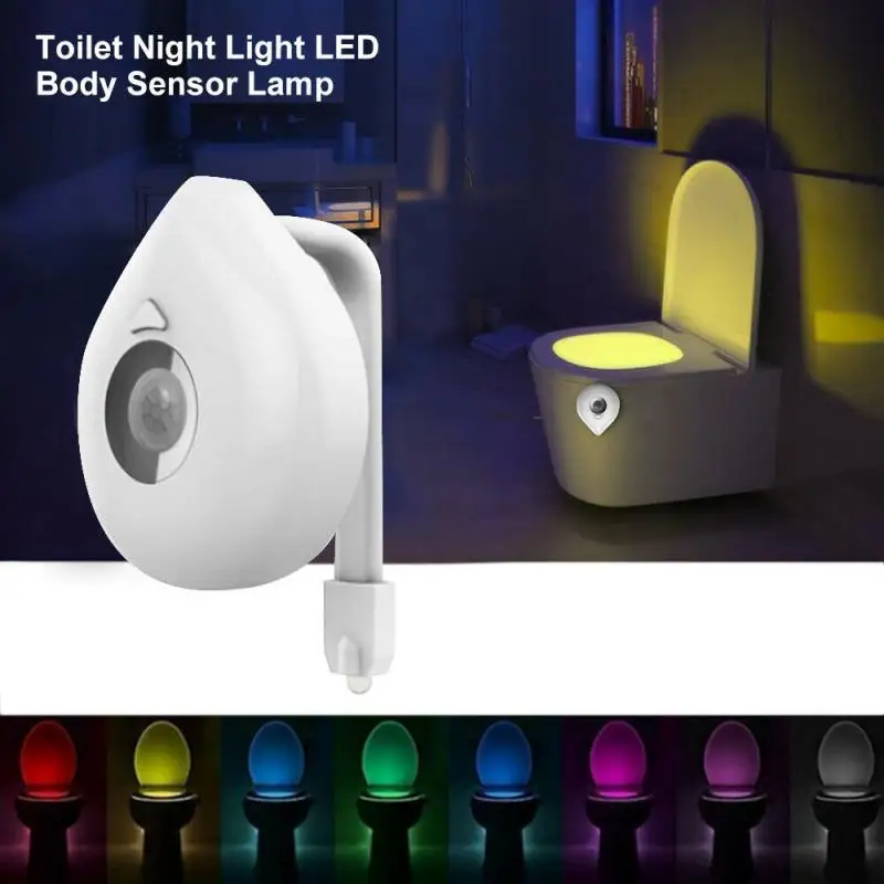 1Pc Smart LED Toilet Night Light Motion Sensor 8 Colors Change Toilet Seat Night Light Waterproof Practical Household Tools
1Pc Smart LED Toilet Night Light Motion Sensor 8 Colors Change Toilet Seat Night Light Waterproof Practical Household Tools