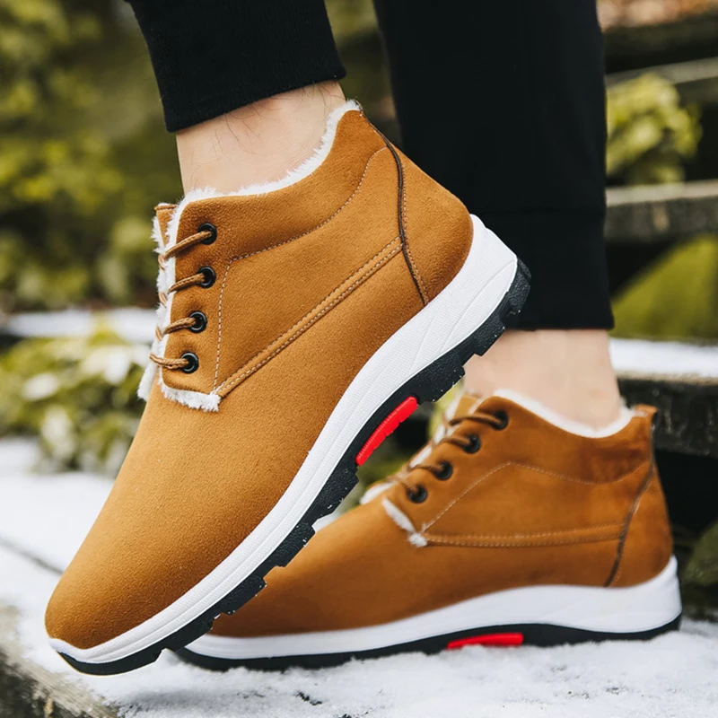 Snow Boots Men Winter Warm Men's Cotton Boots Black Lace Up Male Sneakers Working Hiking Boots For Men Sneakers Shoes Plus Size
Snow Boots Men Winter Warm Men's Cotton Boots Black Lace Up Male Sneakers Working Hiking Boots For Men Sneakers Shoes Plus Size