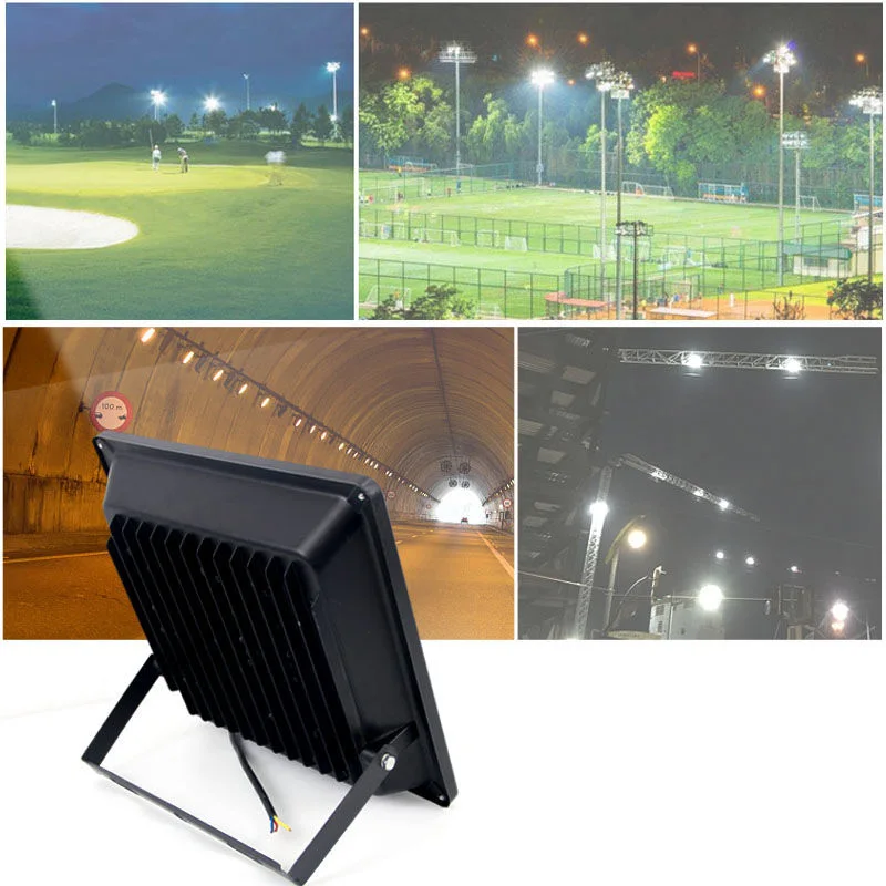 

Ultra-thin 30W 50W 100W 200W 300W 400W 600W 800W LED Flood Light 220V Floodlight Spotlight IP68 Waterproof Outdoor Garden Lamp