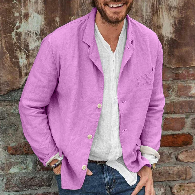 Spring and Autumn Men's Business Casual Fashion Comfortable Suit Jacket Loose Top Solid Color Lapel 2021 New Clothes
Spring and Autumn Men's Business Casual Fashion Comfortable Suit Jacket Loose Top Solid Color Lapel 2021 New Clothes