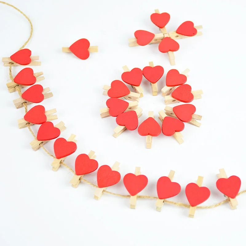 50pcs 3cm Mini Wooden Pegs Heart Shaped Wood Clip DIY Photo Banner Peg Wedding Birthday Party Supplies Children Kids Room Decor
50pcs 3cm Mini Wooden Pegs Heart Shaped Wood Clip DIY Photo Banner Peg Wedding Birthday Party Supplies Children Kids Room Decor