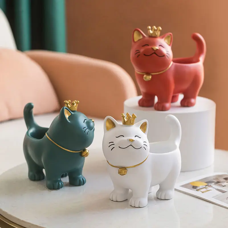 Lucky Cat Ornaments Home Accessories Creative Gifts Living Room Wine Cabinet Put Key Storage Decoration Bedroom Statue Figurine
Lucky Cat Ornaments Home Accessories Creative Gifts Living Room Wine Cabinet Put Key Storage Decoration Bedroom Statue Figurine