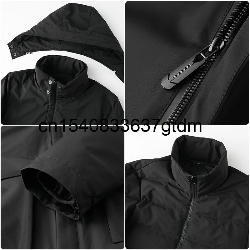 Winter 2021 new men's fattening plus size medium long stand collar hooded down jacket two piece set
Winter 2021 new men's fattening plus size medium long stand collar hooded down jacket two piece set