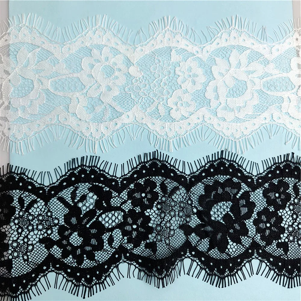 (3 Yards/Piece) 9-10cm Width White Black Eyelash Lace Fabric Decoration Love Wedding Dress Accessories
(3 Yards/Piece) 9-10cm Width White Black Eyelash Lace Fabric Decoration Love Wedding Dress Accessories