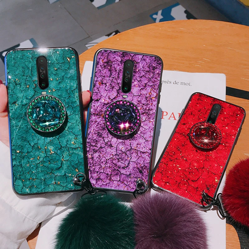 Чехол для Redmi Note 7 8 8A S2 Pro мягкий силиконовый чехол из ТПУ с мраморным кронштейном