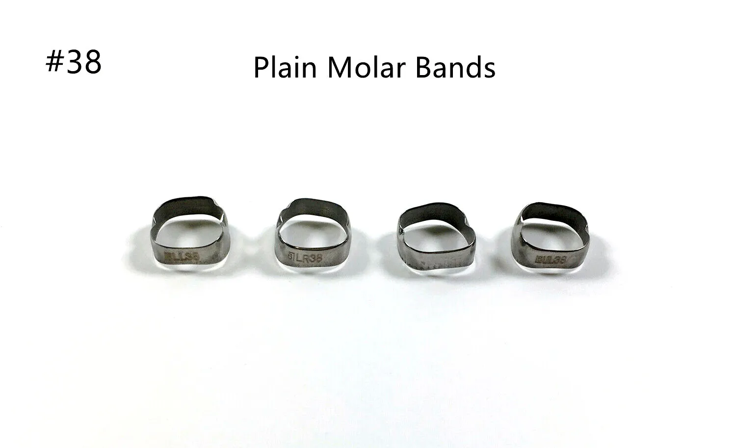

2~50Bags Molar Plain Band Rough Inner Dental Bracket Orthodontic Bands #38