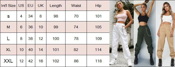 Women's High Waist Cargo Pants Long Casual Loose Sport Solid Punk Cotton Fashion Sport Pants Plus Size women Casual Pants Pants
Women's High Waist Cargo Pants Long Casual Loose Sport Solid Punk Cotton Fashion Sport Pants Plus Size women Casual Pants Pants