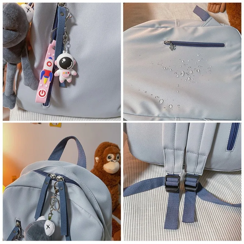 Girls Backpack New Female high quality Large Capacity Women Nylon Shoulder School Simple cute solid color Bag For Sale 2021
Girls Backpack New Female high quality Large Capacity Women Nylon Shoulder School Simple cute solid color Bag For Sale 2021