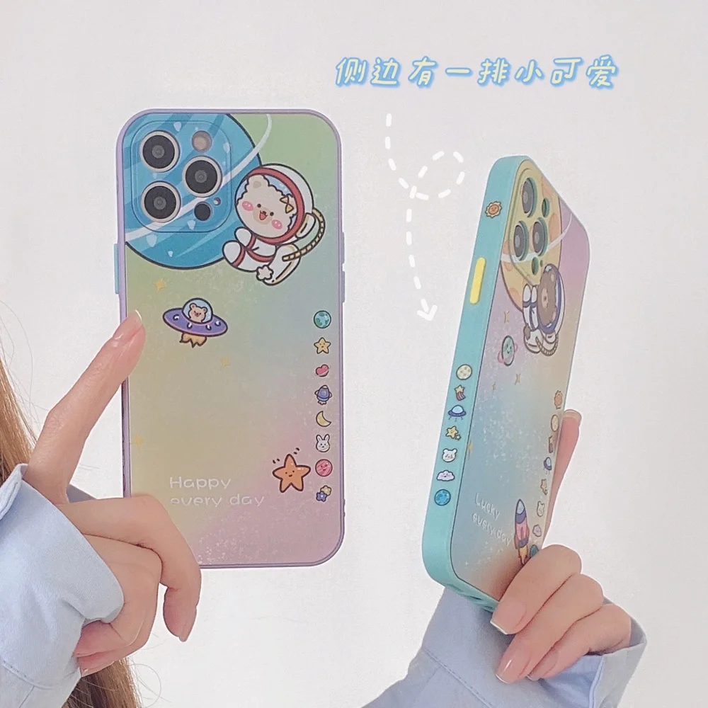 Cute Astronaut Candy Colors Phone Case for IPhone 12 Pro Max X XR XS 7 8 Plus Shockproof for IPhone 11 Pro Max Soft Cover Cases
Cute Astronaut Candy Colors Phone Case for IPhone 12 Pro Max X XR XS 7 8 Plus Shockproof for IPhone 11 Pro Max Soft Cover Cases