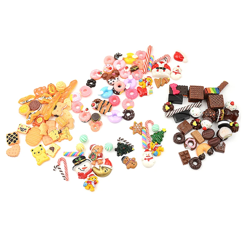 

30 шт./лот мини-игрушка еда Торт Печенье пончики куклы ролевые игрушки для кукол аксессуары Оптовая продажа миниатюра
