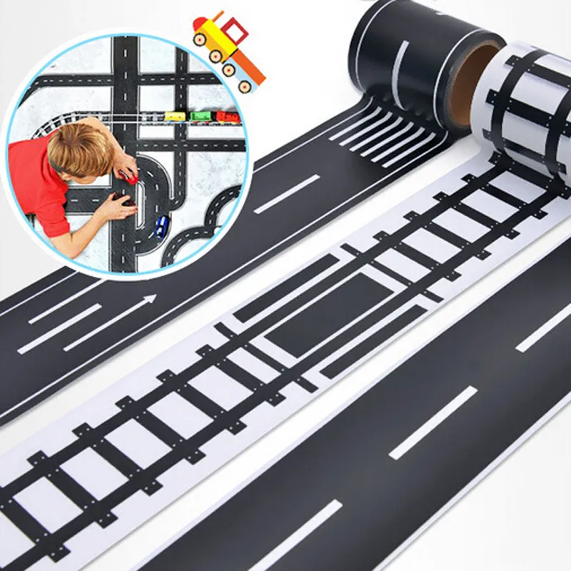 Railway Road Washi Tape Sticker ,Wide Creative Traffic Road Adhesive Masking Tape, Road For Kids Toy Car Play
Railway Road Washi Tape Sticker ,Wide Creative Traffic Road Adhesive Masking Tape, Road For Kids Toy Car Play