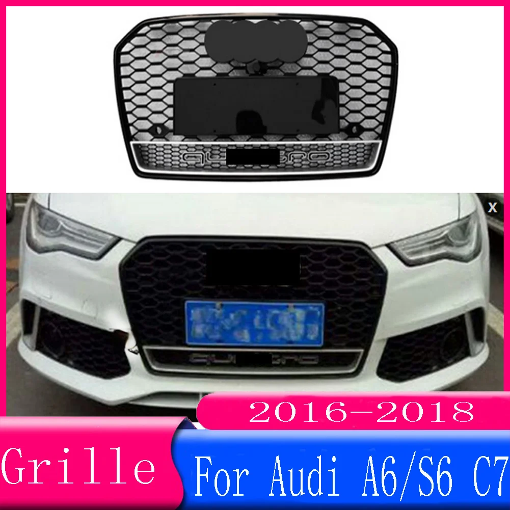 For Audi A6/S6 C7 2016 2017 2018 auto parts (for RS6 style) Car Accessory Front Bumper Grille Centre Panel Styling Upper Grill
For Audi A6/S6 C7 2016 2017 2018 auto parts (for RS6 style) Car Accessory Front Bumper Grille Centre Panel Styling Upper Grill