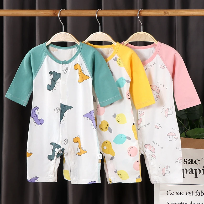Newborn Children Thin Summer Romper Cartoon Print Kids Girl Infant Short Sleeve Pajama Breathable Baby Boy Outfit Costume 2021
Newborn Children Thin Summer Romper Cartoon Print Kids Girl Infant Short Sleeve Pajama Breathable Baby Boy Outfit Costume 2021