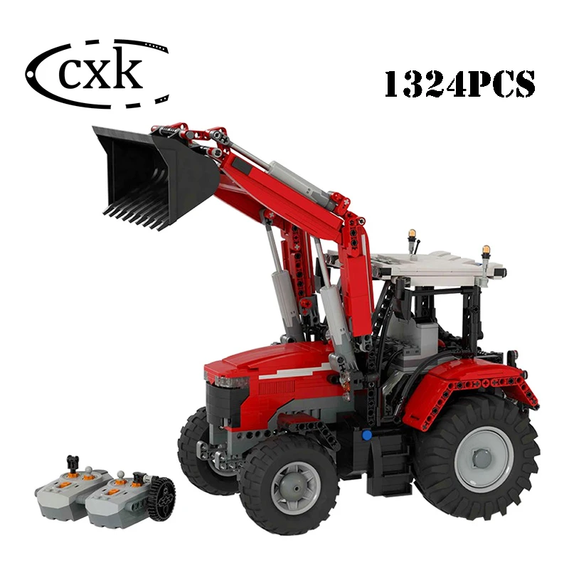 High-tech Engineering Vehicle RC Messi Ferguson 7700S Front Loader MOC-42331 Excavator Model Building Blocks Bricks DIY Toy Kids
High-tech Engineering Vehicle RC Messi Ferguson 7700S Front Loader MOC-42331 Excavator Model Building Blocks Bricks DIY Toy Kids