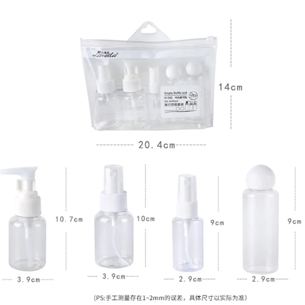 5pcs/Set Travel Mini Makeup Cosmetic Bottles Plastic Transparent Empty Eyeshadow Make Up Container Bottle 
5pcs/Set Travel Mini Makeup Cosmetic Bottles Plastic Transparent Empty Eyeshadow Make Up Container Bottle