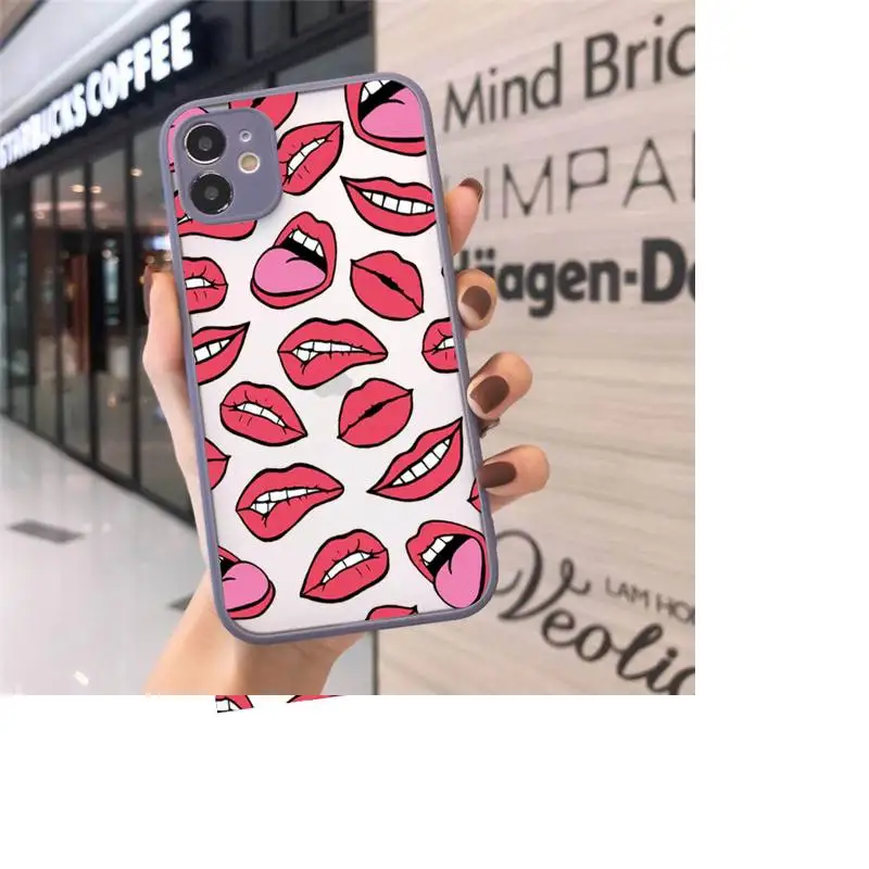 Sexy lips lipstick Phone Cases Matte For iPhone 12 Mini 11 Pro XR XS Max 7 8 Plus X Hard PC Back Cover
Sexy lips lipstick Phone Cases Matte For iPhone 12 Mini 11 Pro XR XS Max 7 8 Plus X Hard PC Back Cover