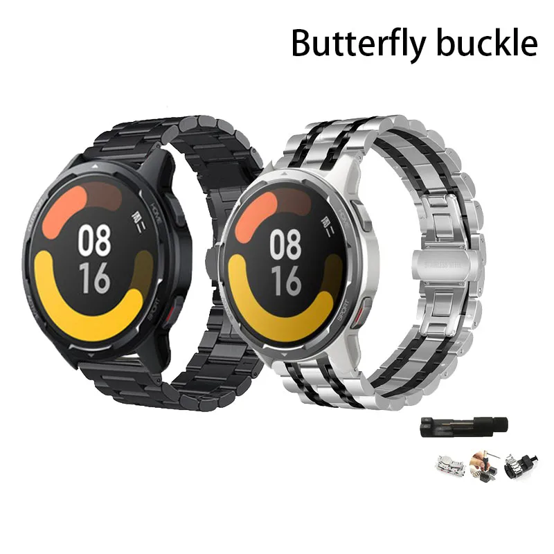 22mm strap Metal Stainless steel Band For Xiaomi Mi Watch Color 2 for amazfit gtr 3 pro Sports Bracelets Replacement Watchbands
22mm strap Metal Stainless steel Band For Xiaomi Mi Watch Color 2 for amazfit gtr 3 pro Sports Bracelets Replacement Watchbands