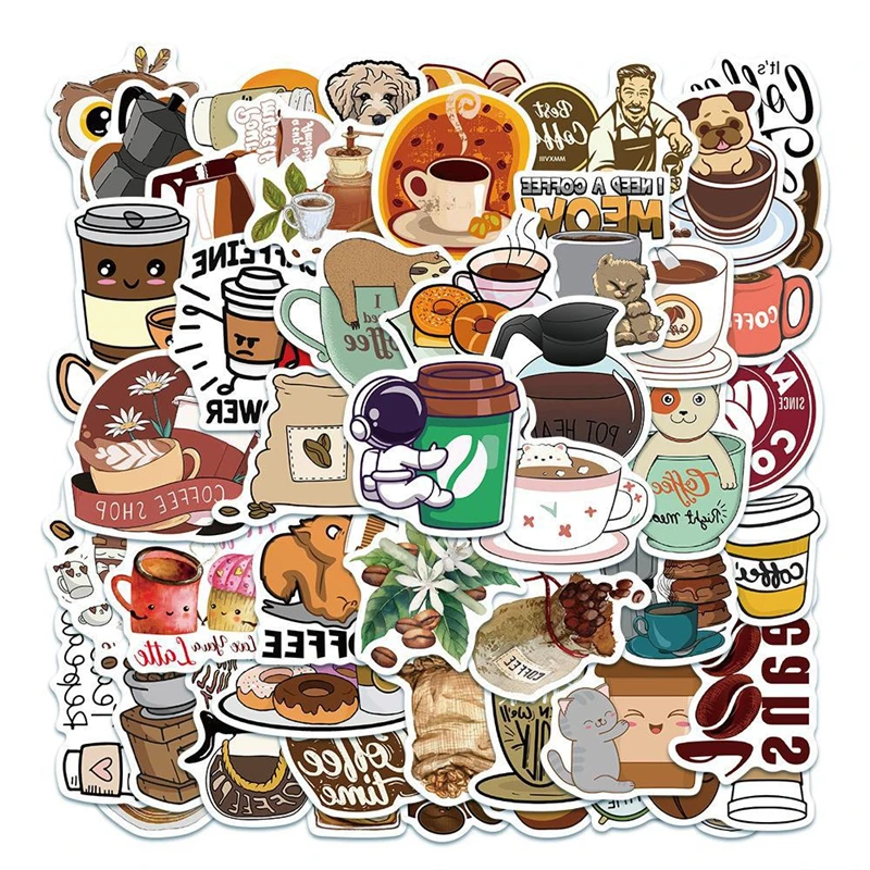 10/30/50 PCS Coffee Art Bookstore Graffiti Decoration Waterproof Sticker Fridge Computer Phone Helmet Guitar Motorcycle Toys
10/30/50 PCS Coffee Art Bookstore Graffiti Decoration Waterproof Sticker Fridge Computer Phone Helmet Guitar Motorcycle Toys
