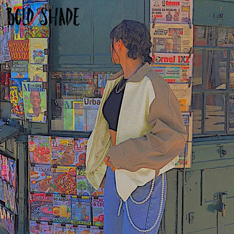 Bold Shade 90s Indie Patchwork Oversized Jackets Grunge Fashion Women Zipper Urabn Style Coats Streetwear Pocket Unicolor Jacket
Bold Shade 90s Indie Patchwork Oversized Jackets Grunge Fashion Women Zipper Urabn Style Coats Streetwear Pocket Unicolor Jacket
