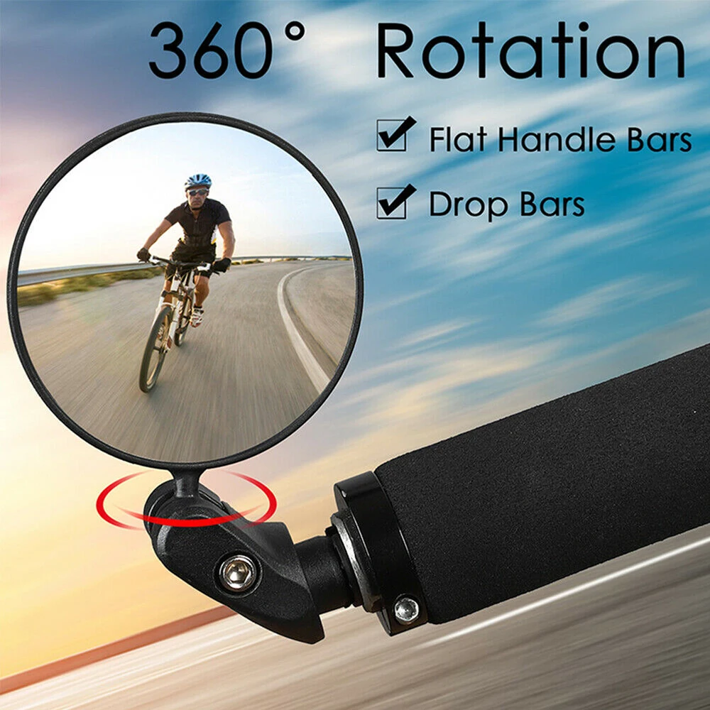 Bicycle Rearview Mirror 360 Degree Rotation Acrylic Mirror Lens Flat Handle Bars Bike Mirrors for Electric Bike Cycling 720021
Bicycle Rearview Mirror 360 Degree Rotation Acrylic Mirror Lens Flat Handle Bars Bike Mirrors for Electric Bike Cycling 720021