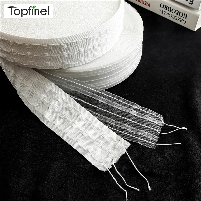 Topfinel White Curtains Pinch Pleat Tape For Curtains Accessories Hooks Curtain Header Ribbon Thickening Strap
Topfinel White Curtains Pinch Pleat Tape For Curtains Accessories Hooks Curtain Header Ribbon Thickening Strap