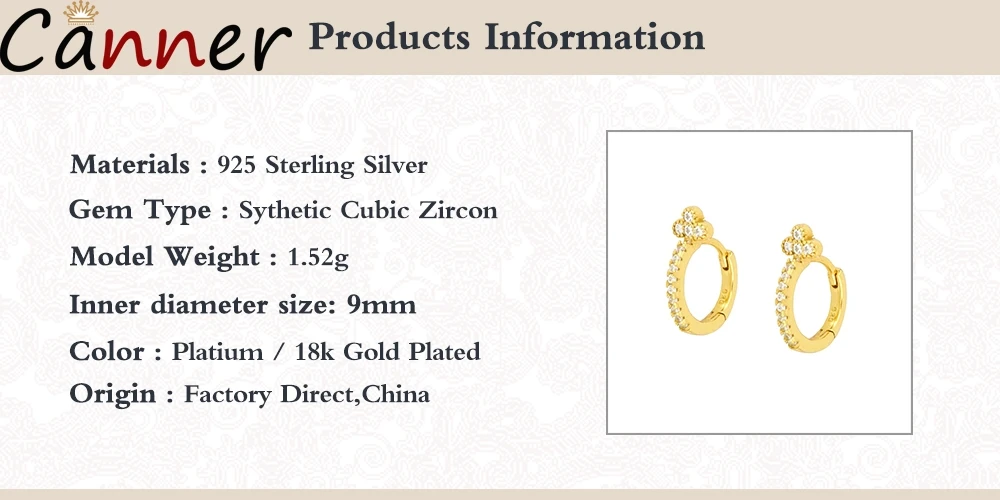 CANNER 925 Sterling Silver Stud Earrings Simple Ins Round Zircon Luxury Earrings For Women Festical Silver Jewelry Pendientes C8 
CANNER 925 Sterling Silver Stud Earrings Simple Ins Round Zircon Luxury Earrings For Women Festical Silver Jewelry Pendientes C8