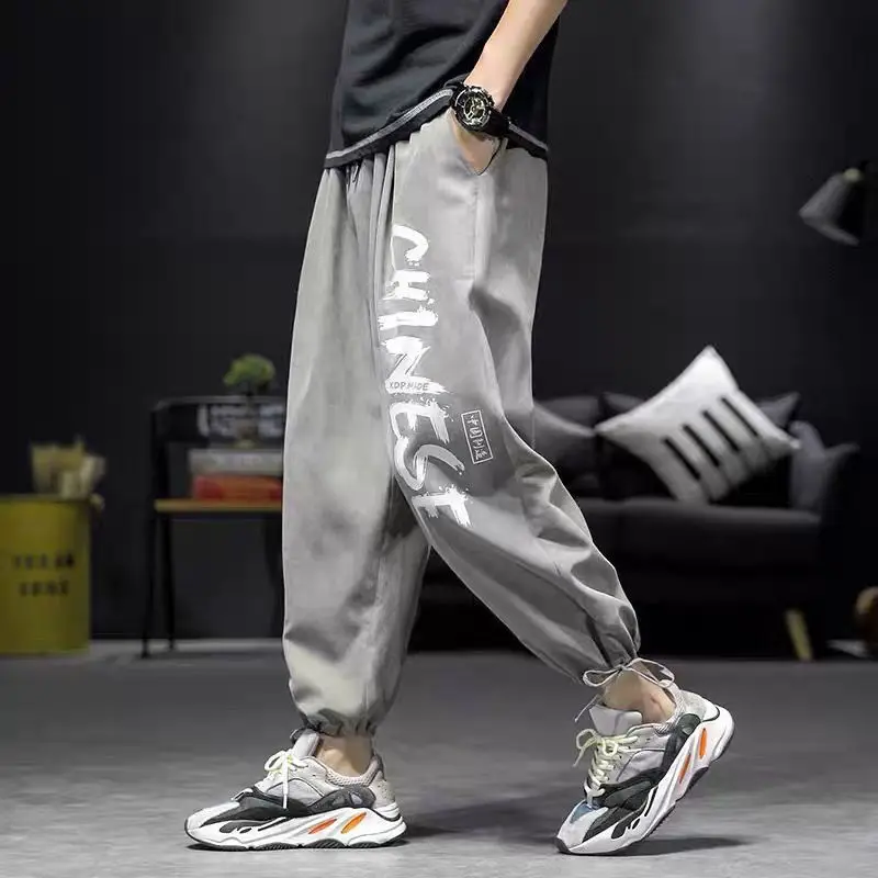 Summer 2021 new arrivcal fashion letters print boys leisure trousers men loose style wide leg pants
Summer 2021 new arrivcal fashion letters print boys leisure trousers men loose style wide leg pants