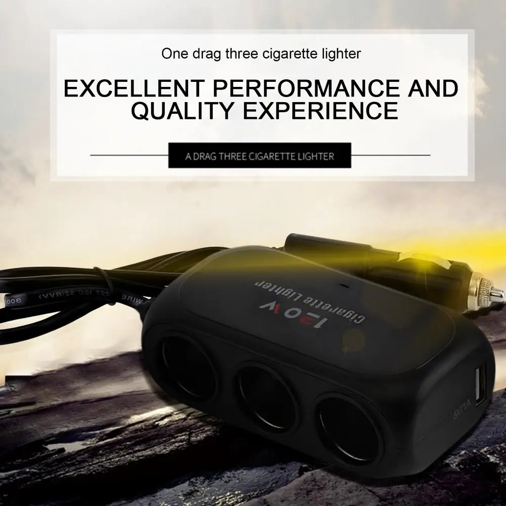 Зарядное устройство для автомобильного прикуривателя с 3 отверстиями, 120 Вт
Зарядное устройство для автомобильного прикуривателя с 3 отверстиями, 120 Вт