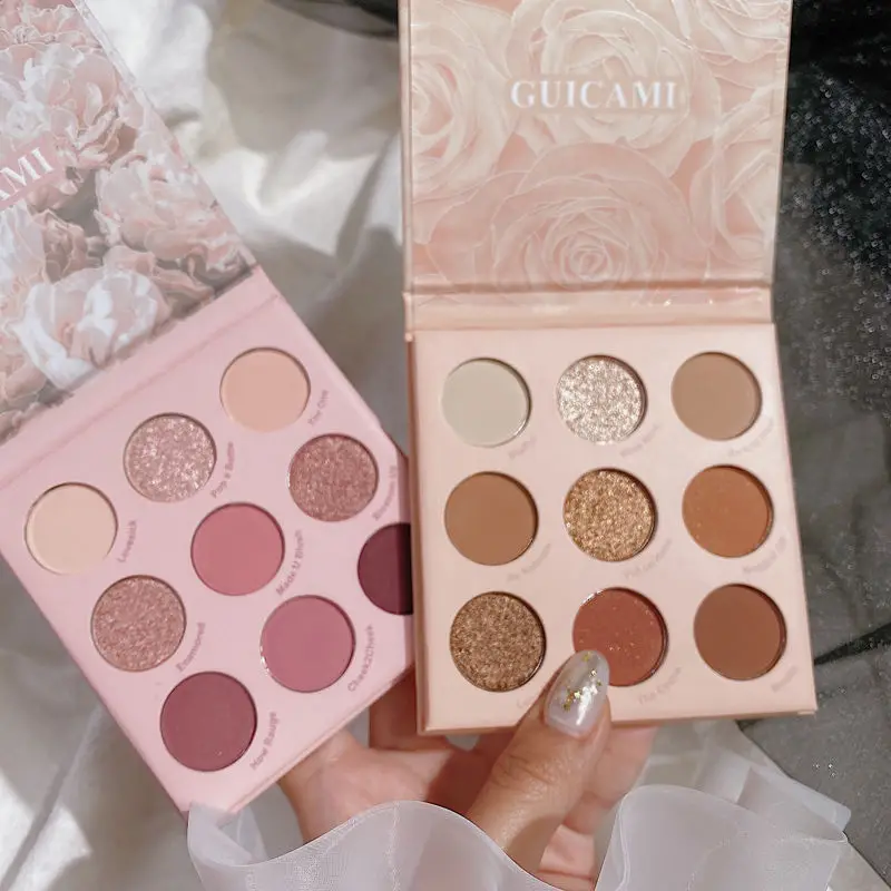 New Creamy Eyeshadow Pallete 9 Color Shadows Palette Christmas Pigmented Eye Shadow Professional Glitter Makeup Paleta De Sombra
New Creamy Eyeshadow Pallete 9 Color Shadows Palette Christmas Pigmented Eye Shadow Professional Glitter Makeup Paleta De Sombra