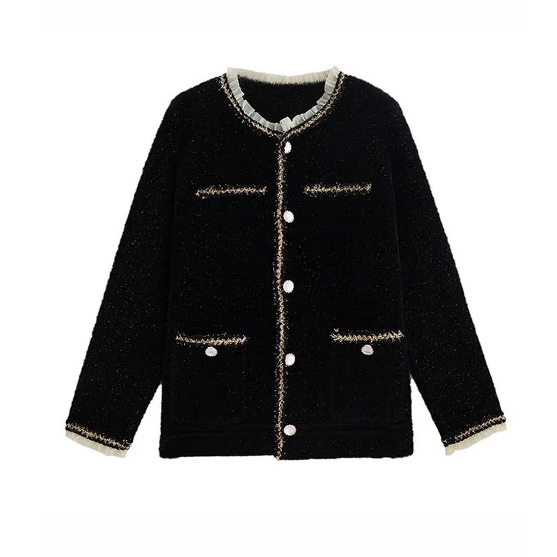 Small fragrance mink like sweater coat women's autumn and winter 2020 new loose style lazy style knitted cardigan
Small fragrance mink like sweater coat women's autumn and winter 2020 new loose style lazy style knitted cardigan