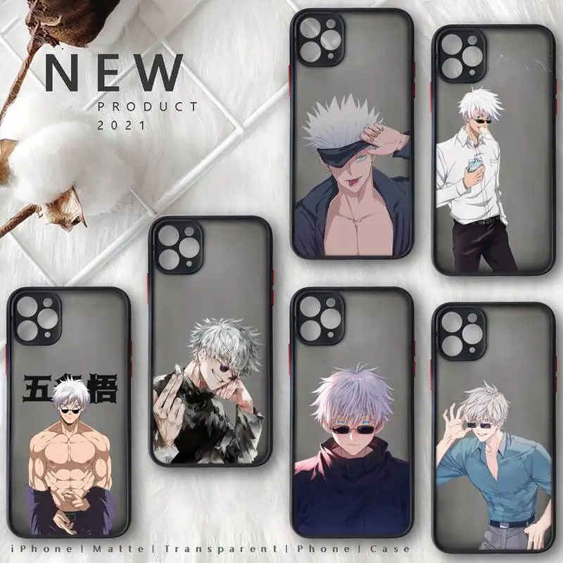 Jujutsu Kaisen anime Gojo Satoru Phone Case matte transparent For iphone 7 8 11 12 13 plus mini x xs xr pro max cover
Jujutsu Kaisen anime Gojo Satoru Phone Case matte transparent For iphone 7 8 11 12 13 plus mini x xs xr pro max cover