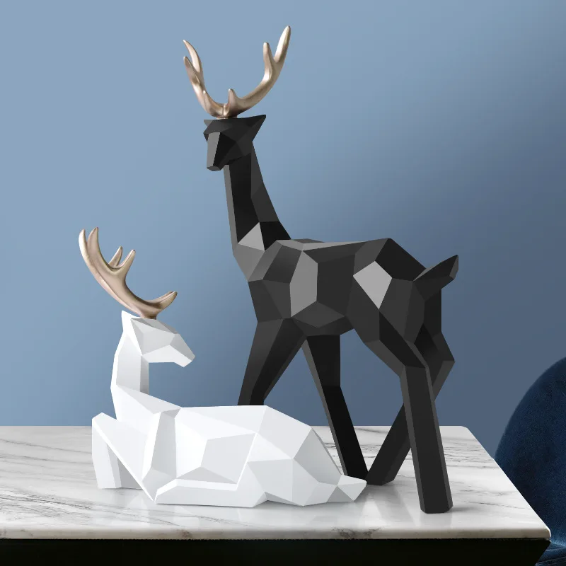 1 Pair Deer Statue Animal Resin Art Figurines Home Decor Reindeer Scandinavian Living Room Table Deer Sculpture Decoration
1 Pair Deer Statue Animal Resin Art Figurines Home Decor Reindeer Scandinavian Living Room Table Deer Sculpture Decoration