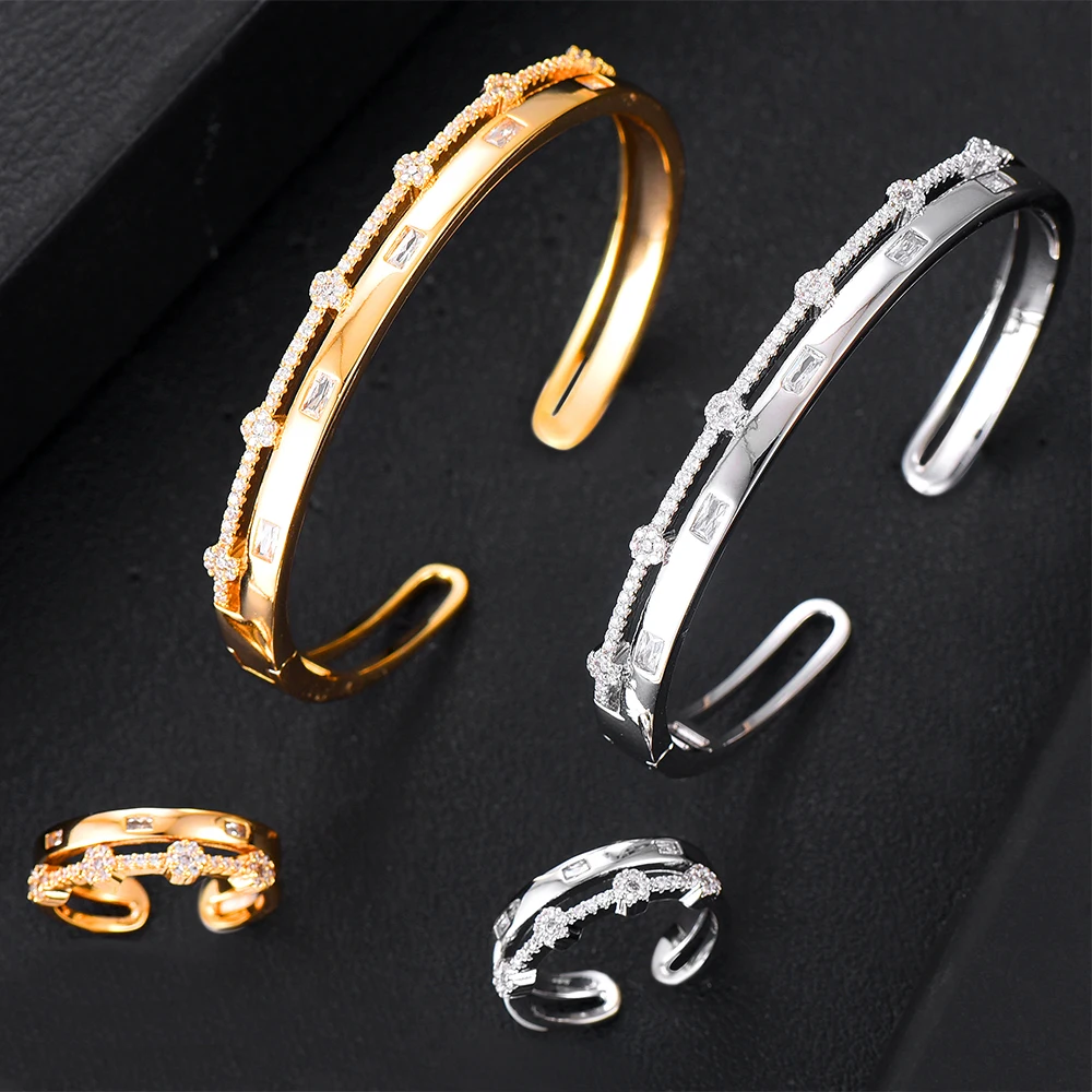 missvikki Trendy Gorgeous Scalable Adjustable Openning Bangle Ring Jewelry Set for Women Important Occasion Party Noble Symbol
missvikki Trendy Gorgeous Scalable Adjustable Openning Bangle Ring Jewelry Set for Women Important Occasion Party Noble Symbol