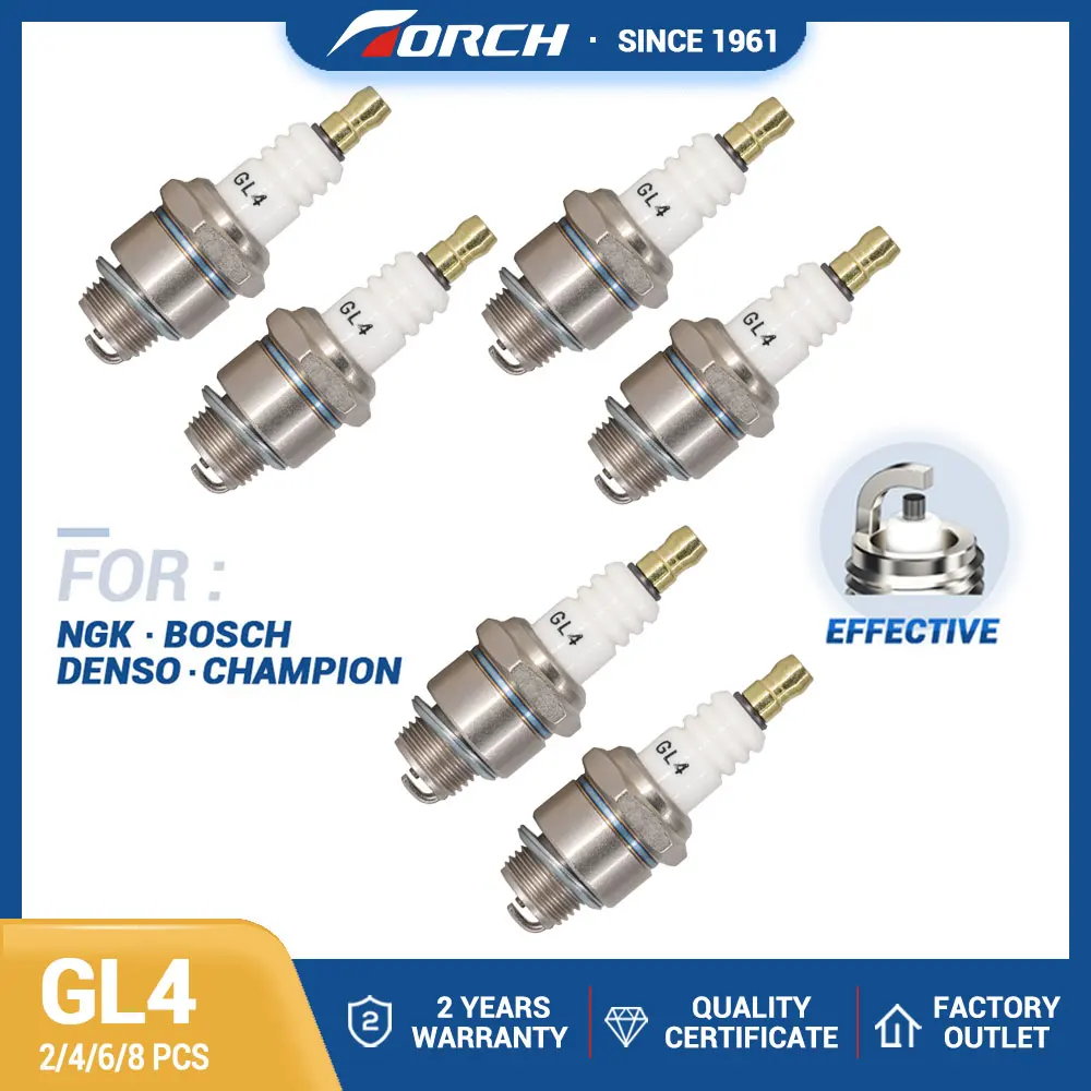 Hot Sale Torch GL4 Spark Plug Standard Small Engine Replacemnet for Champion J17LM Candle B4LM 3666 Brisk J17
Hot Sale Torch GL4 Spark Plug Standard Small Engine Replacemnet for Champion J17LM Candle B4LM 3666 Brisk J17