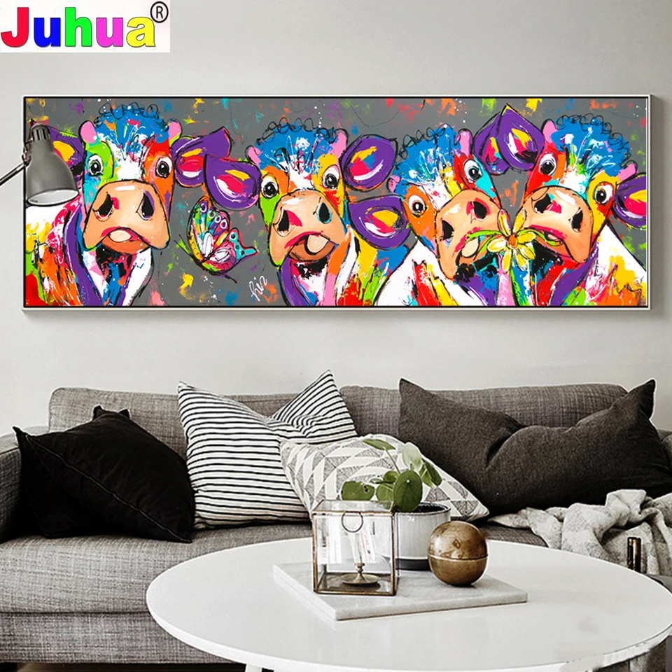 Abstract Colorful Cute Cow Diy 5d Diamond Painting Full Square Round Drill Diamond Embroidery Animals Home Decor Large Size
Abstract Colorful Cute Cow Diy 5d Diamond Painting Full Square Round Drill Diamond Embroidery Animals Home Decor Large Size