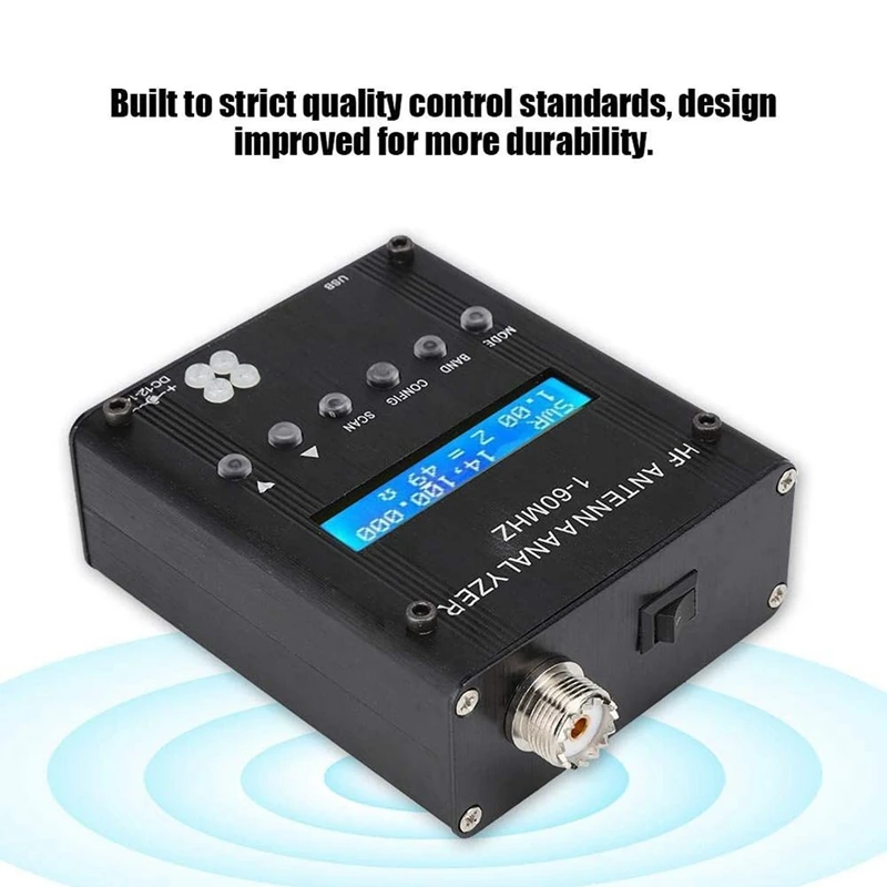 Antenna Analyzer,Bluetooth Digital Shortwave Antenna Analyzer MR300 Output 2.0V Pp Typical Adjustable Meter Tester
Antenna Analyzer,Bluetooth Digital Shortwave Antenna Analyzer MR300 Output 2.0V Pp Typical Adjustable Meter Tester