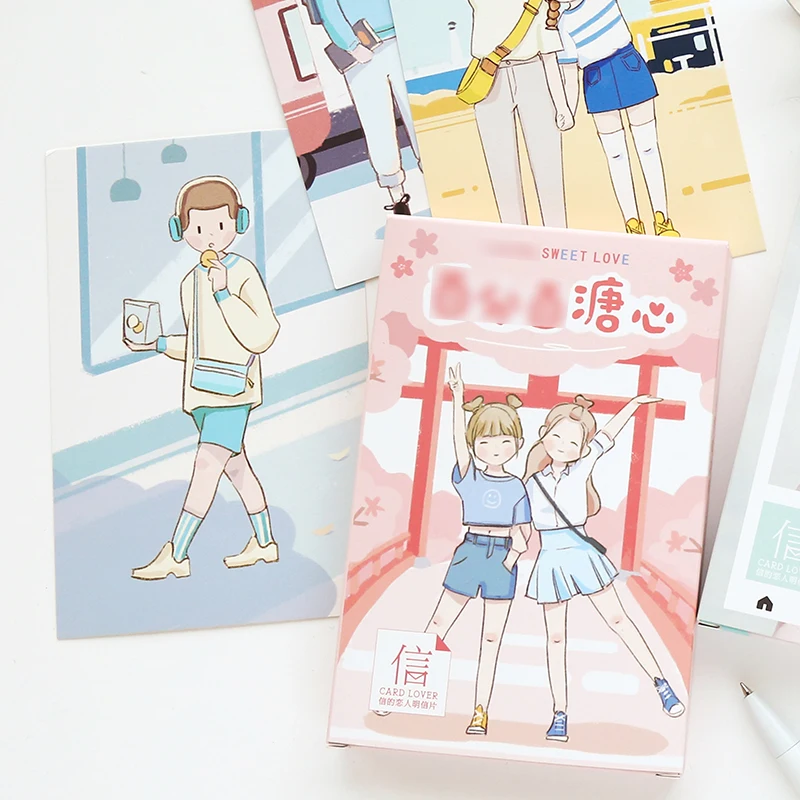 30 Pcs/Set Perfect Sweet Love Postcard DIY Journal Decoration Cartoon Boys and Girls Greeting Cards Message Card
30 Pcs/Set Perfect Sweet Love Postcard DIY Journal Decoration Cartoon Boys and Girls Greeting Cards Message Card
