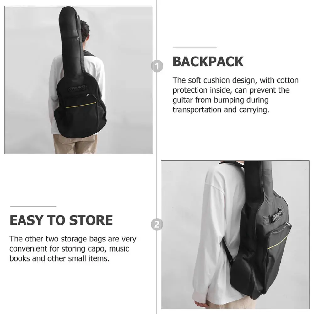 Guitar Bag Oxford Cloth Guitar Backpack Thickened Guitar Pouch for Men 
Guitar Bag Oxford Cloth Guitar Backpack Thickened Guitar Pouch for Men