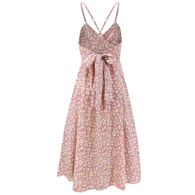 Fashion Women's Sleeveless Backless Bow Flower Summer Boho Casual Party Cocktail Beach Dress Sundress
Fashion Women's Sleeveless Backless Bow Flower Summer Boho Casual Party Cocktail Beach Dress Sundress