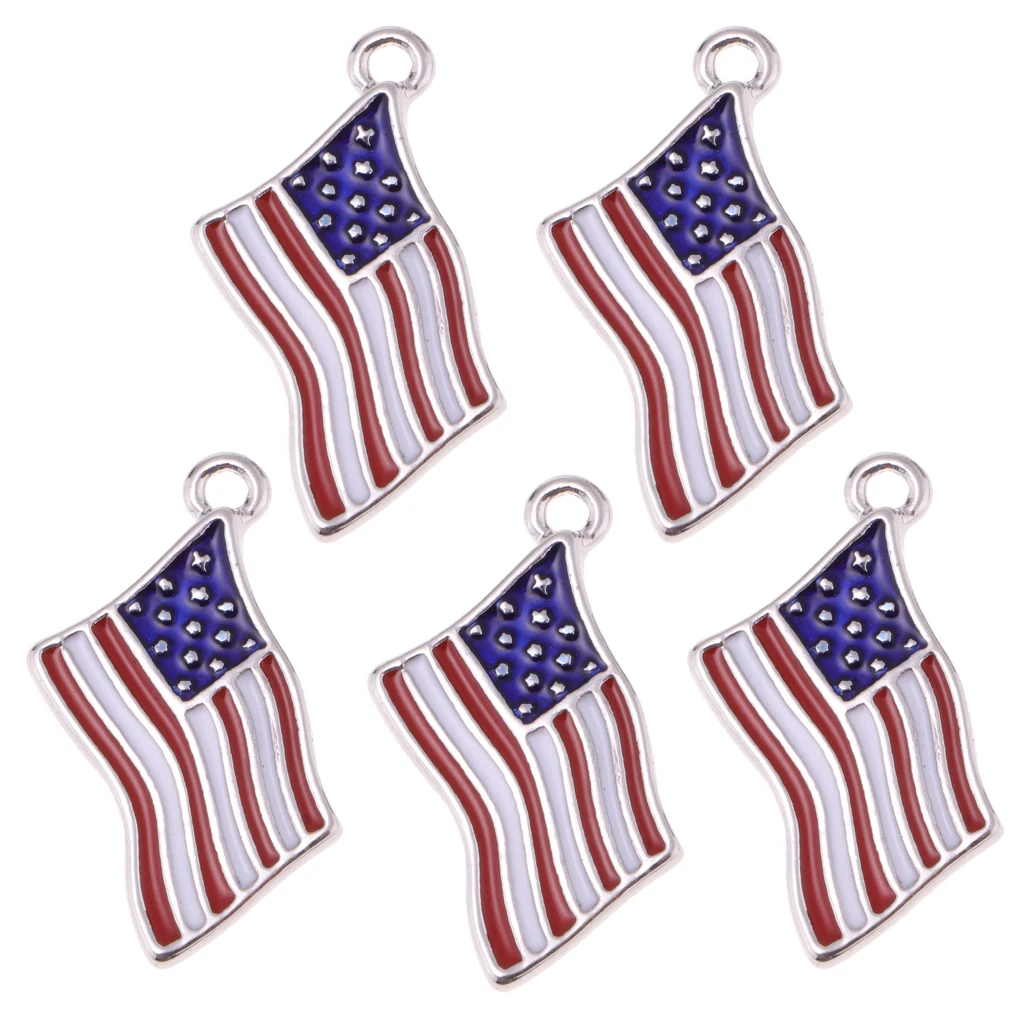 Фото 5 шт американский флаг США подвески звезда и полосы Дизайн Подвески
